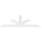 Ekena Millwork Richland Architectural Grade PVC Gable Bracket, 72"W x 21"H x 4"D x 4"F, 7/12 Pitch GBP072X21X0404RIC00 - alternate 3